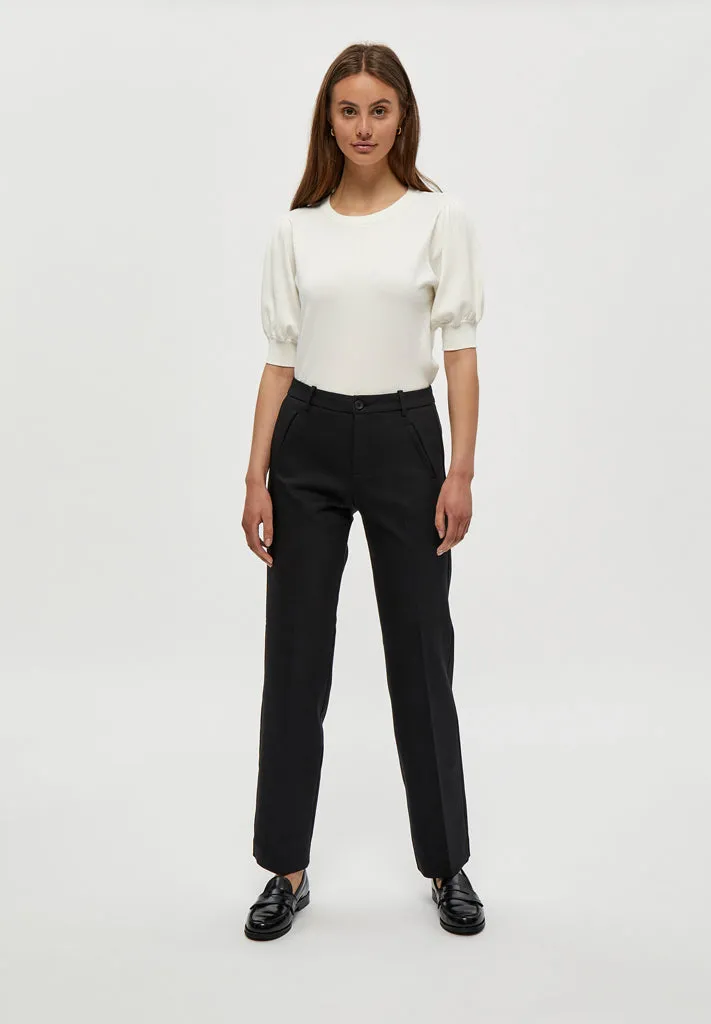 MSDaya Straight Pants - Black