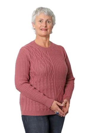 Multi Cable 100% Merino Jersey