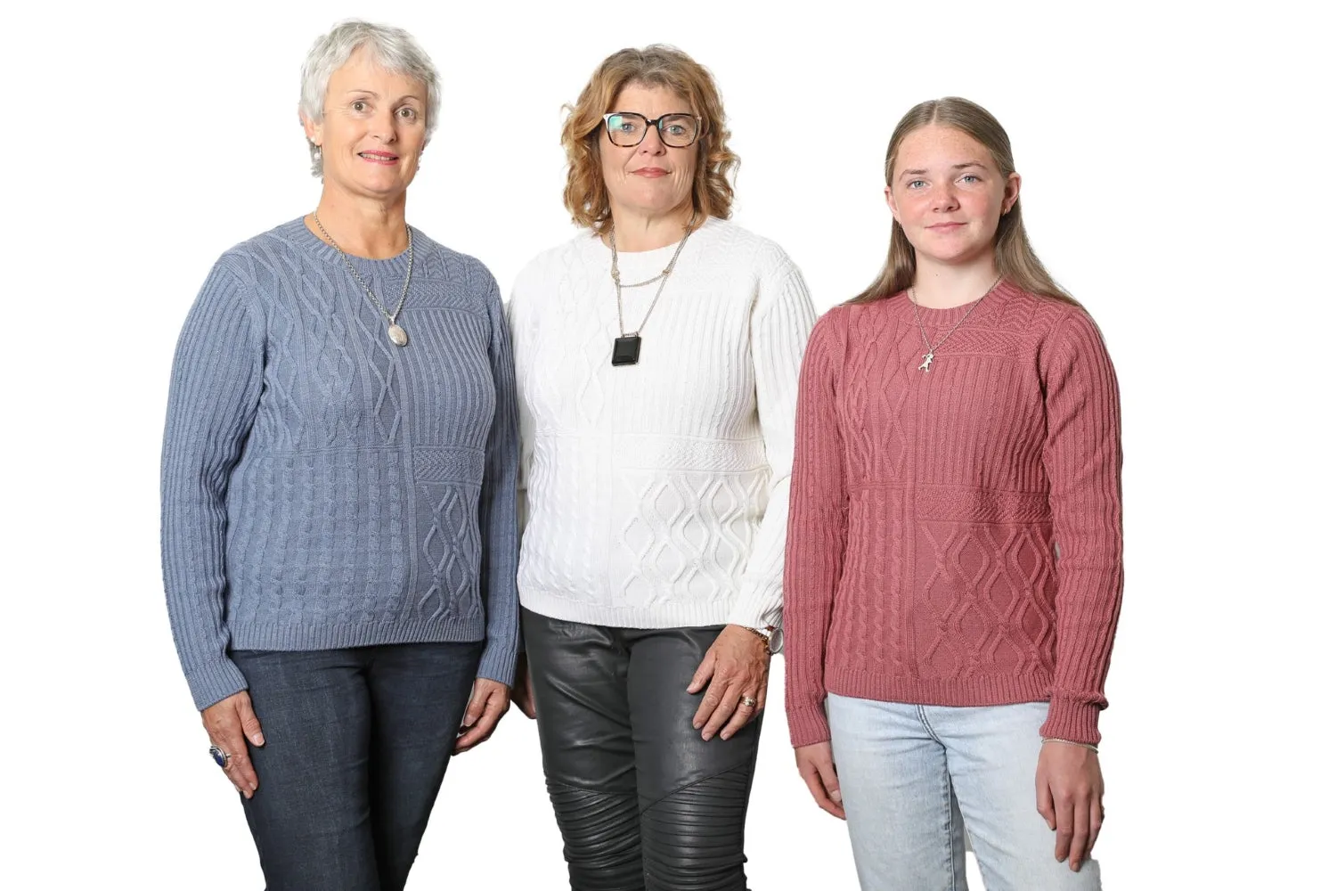 Multi Cable 100% Merino Jersey