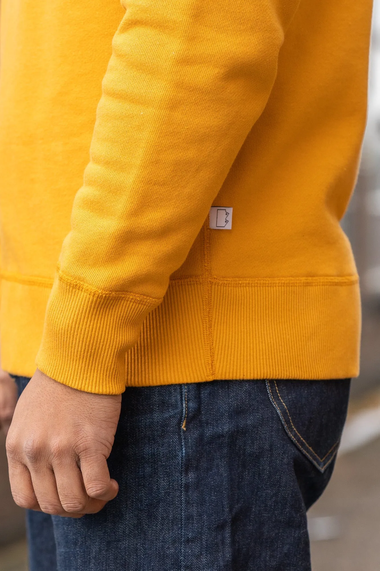 N7 Heavyweight Organic Cotton Sweatshirt, Mustard