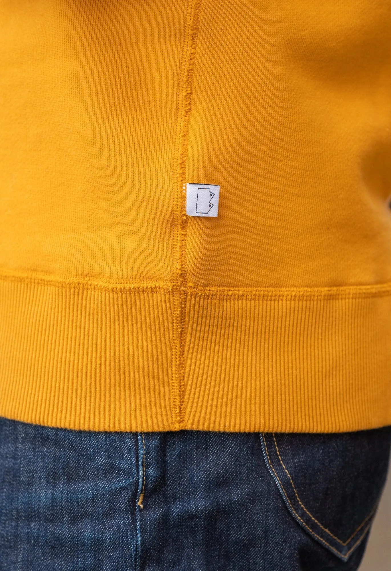 N7 Heavyweight Organic Cotton Sweatshirt, Mustard