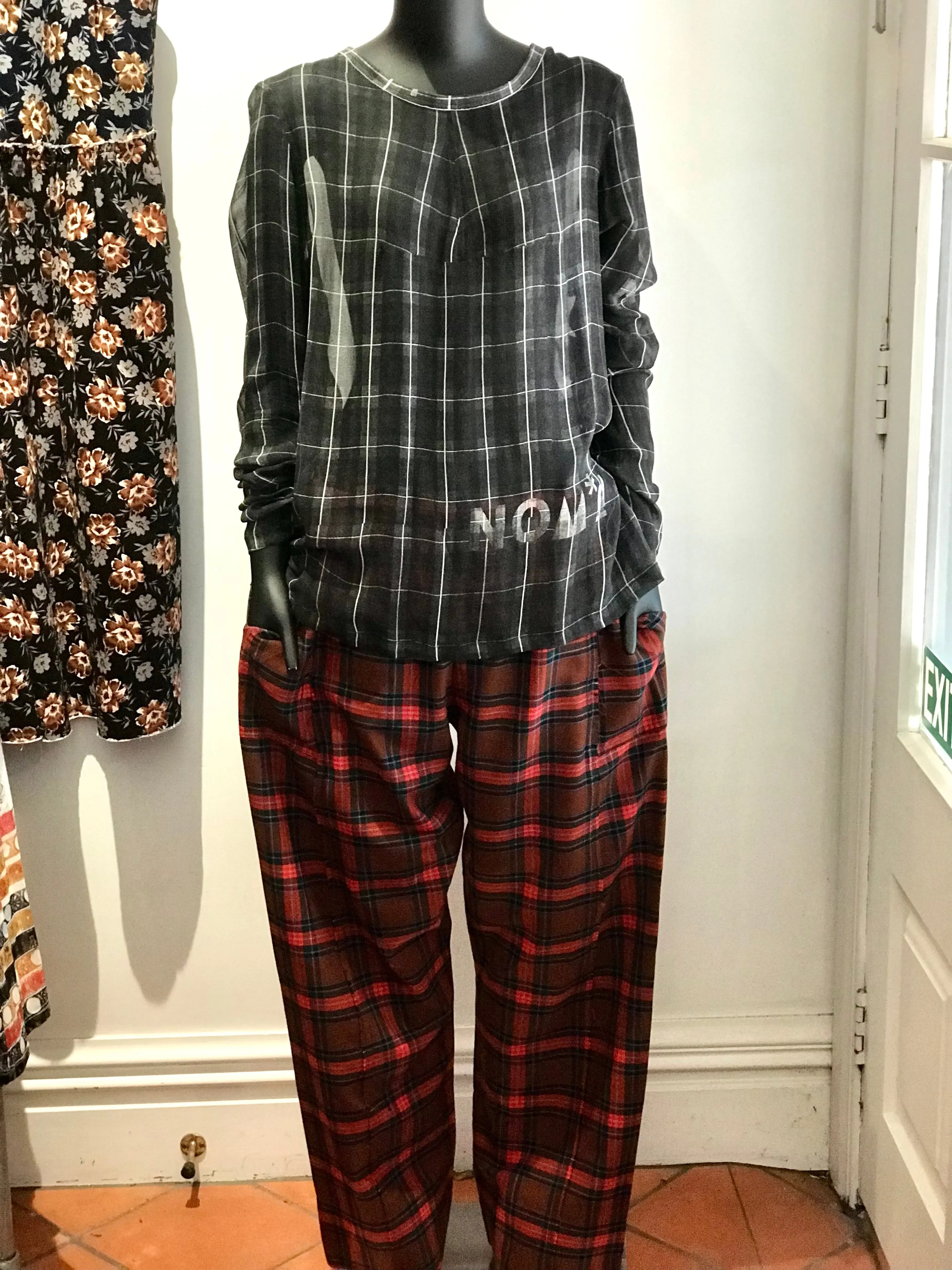 Nom*d Red Tartan Pants