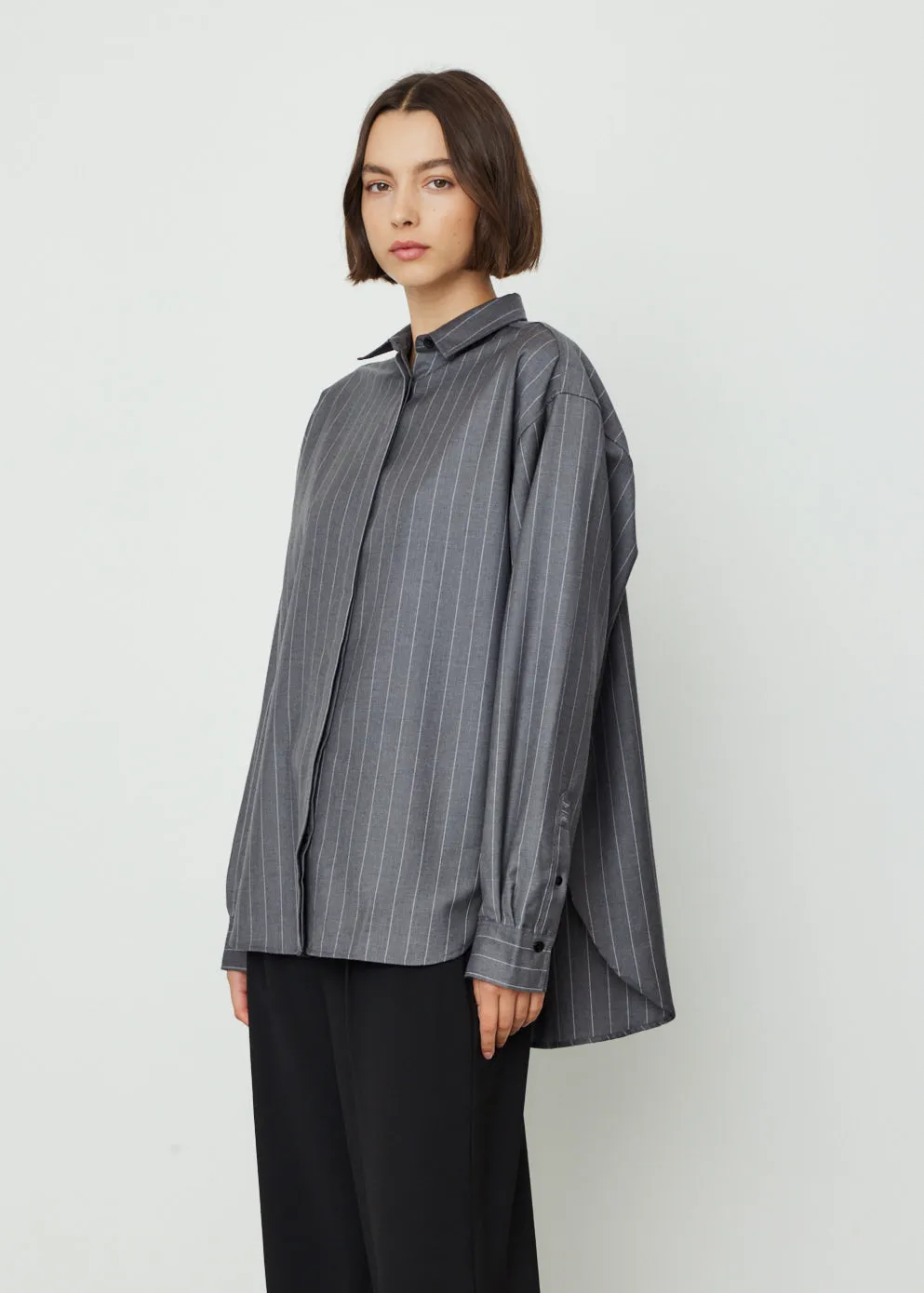 Oversized Wool Shirt