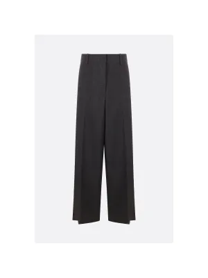 Palazzo Wool Trousers