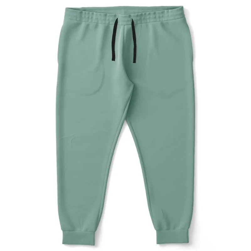 Shaded Pale Pastel Green Gray Joggers | Unisex | with PLUS sizes | C30M0Y22K30