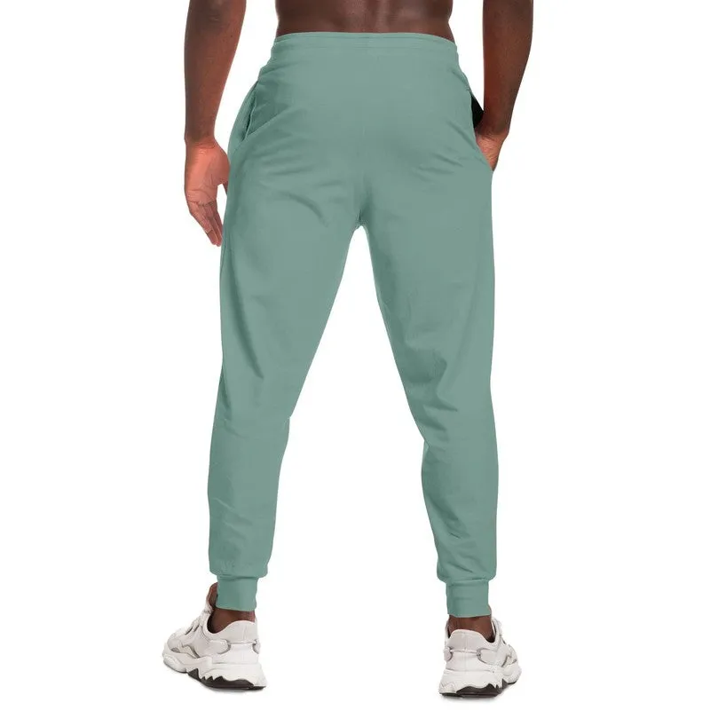 Shaded Pale Pastel Green Gray Joggers | Unisex | with PLUS sizes | C30M0Y22K30