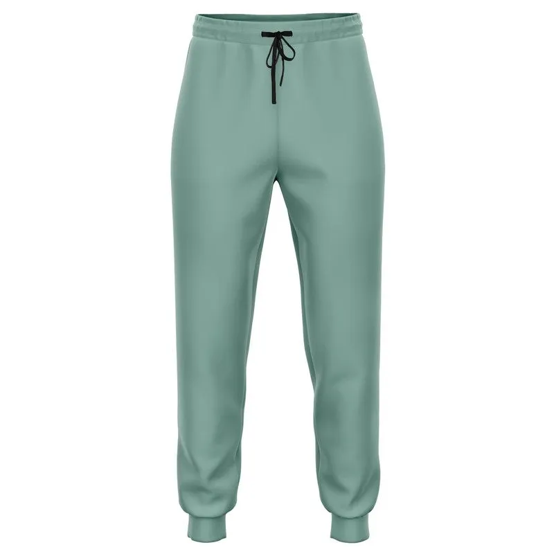 Shaded Pale Pastel Green Gray Joggers | Unisex | with PLUS sizes | C30M0Y22K30