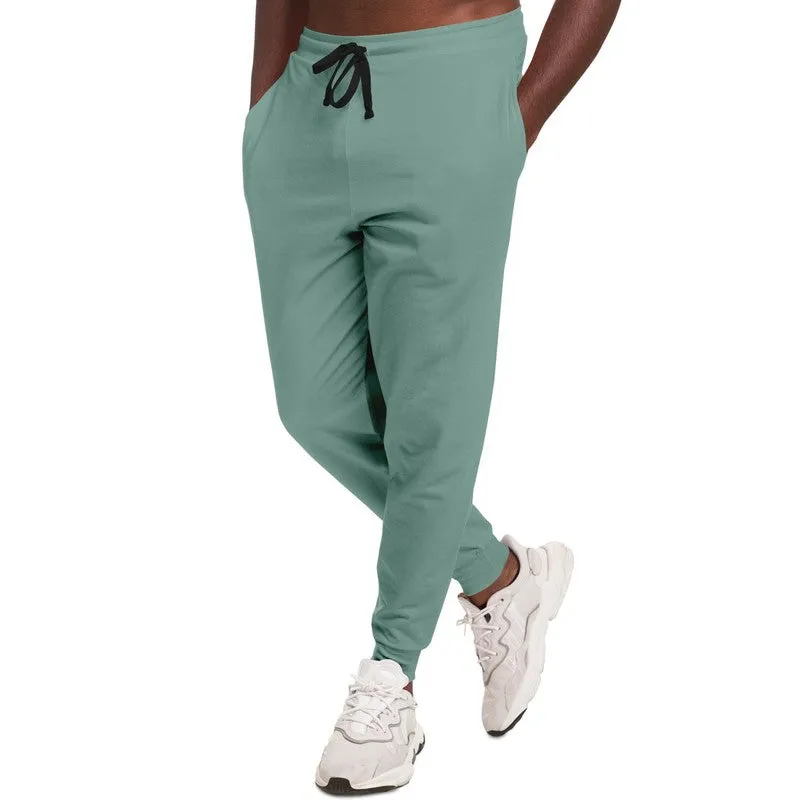 Shaded Pale Pastel Green Gray Joggers | Unisex | with PLUS sizes | C30M0Y22K30