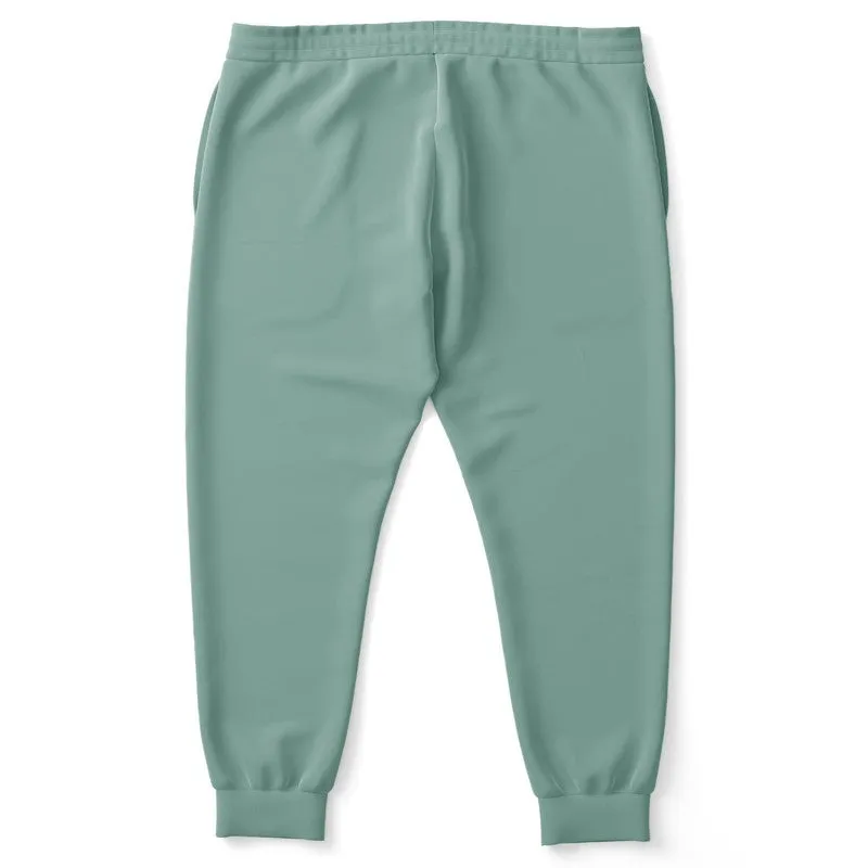 Shaded Pale Pastel Green Gray Joggers | Unisex | with PLUS sizes | C30M0Y22K30