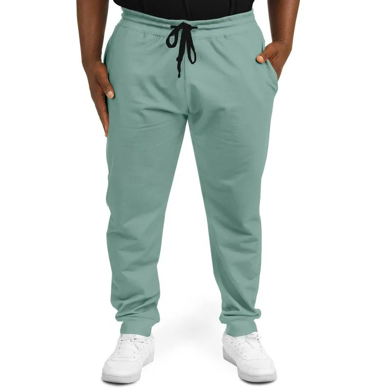 Shaded Pale Pastel Green Gray Joggers | Unisex | with PLUS sizes | C30M0Y22K30