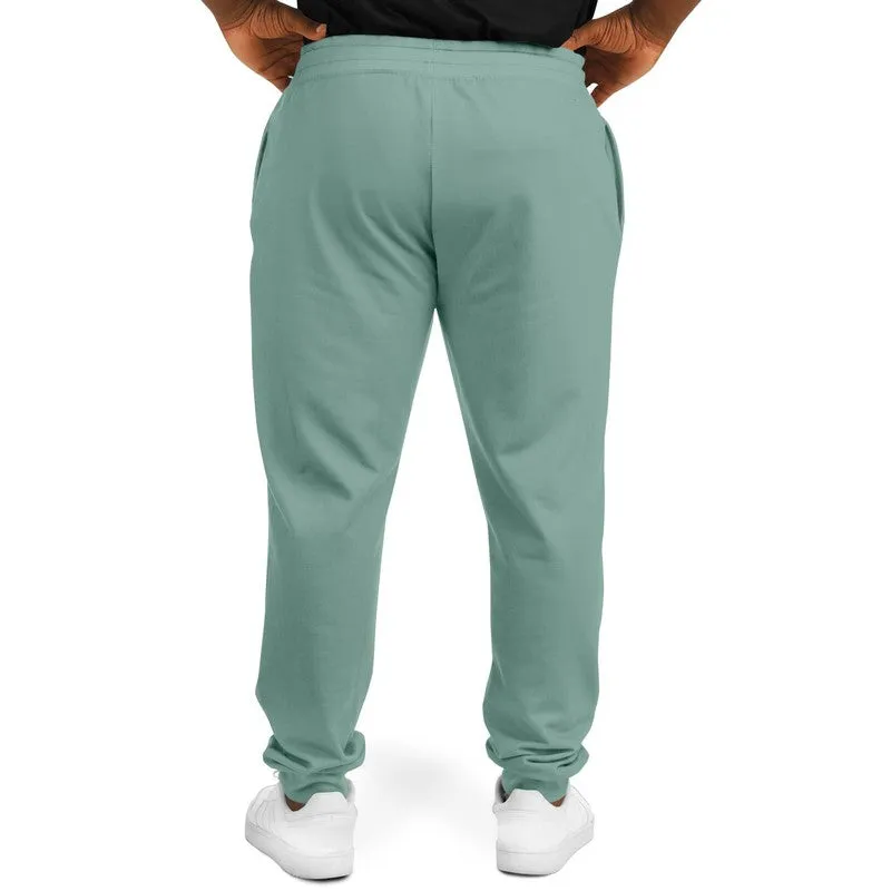Shaded Pale Pastel Green Gray Joggers | Unisex | with PLUS sizes | C30M0Y22K30