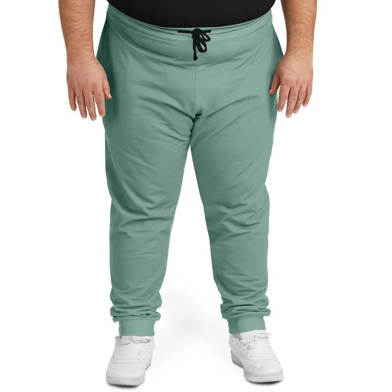 Shaded Pale Pastel Green Gray Joggers | Unisex | with PLUS sizes | C30M0Y22K30