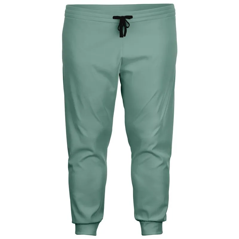 Shaded Pale Pastel Green Gray Joggers | Unisex | with PLUS sizes | C30M0Y22K30