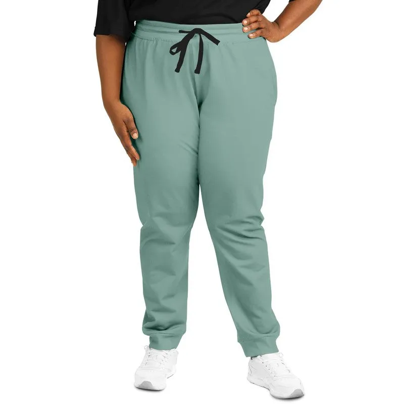 Shaded Pale Pastel Green Gray Joggers | Unisex | with PLUS sizes | C30M0Y22K30