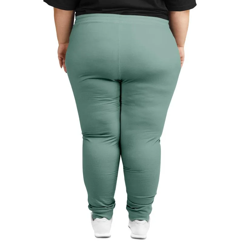 Shaded Pale Pastel Green Gray Joggers | Unisex | with PLUS sizes | C30M0Y22K30