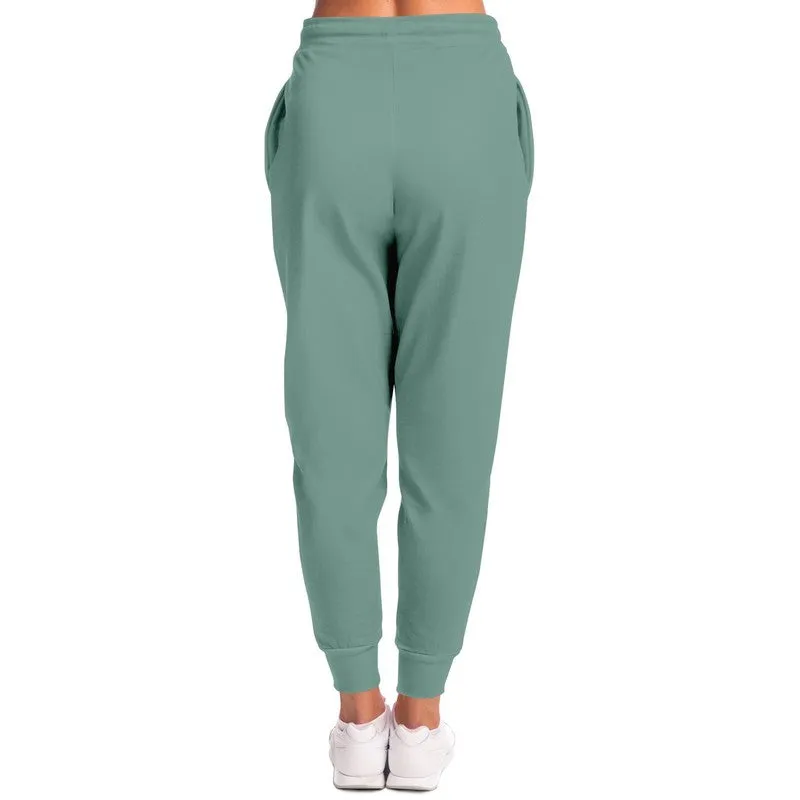 Shaded Pale Pastel Green Gray Joggers | Unisex | with PLUS sizes | C30M0Y22K30