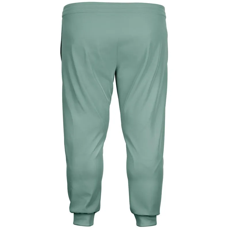 Shaded Pale Pastel Green Gray Joggers | Unisex | with PLUS sizes | C30M0Y22K30