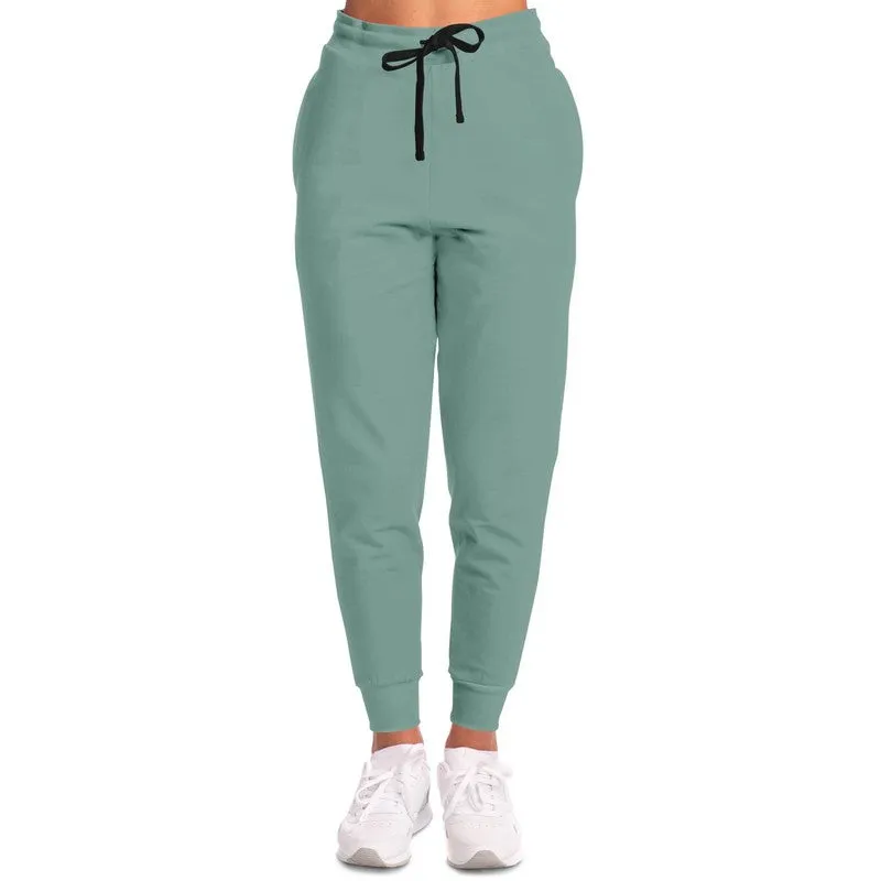 Shaded Pale Pastel Green Gray Joggers | Unisex | with PLUS sizes | C30M0Y22K30
