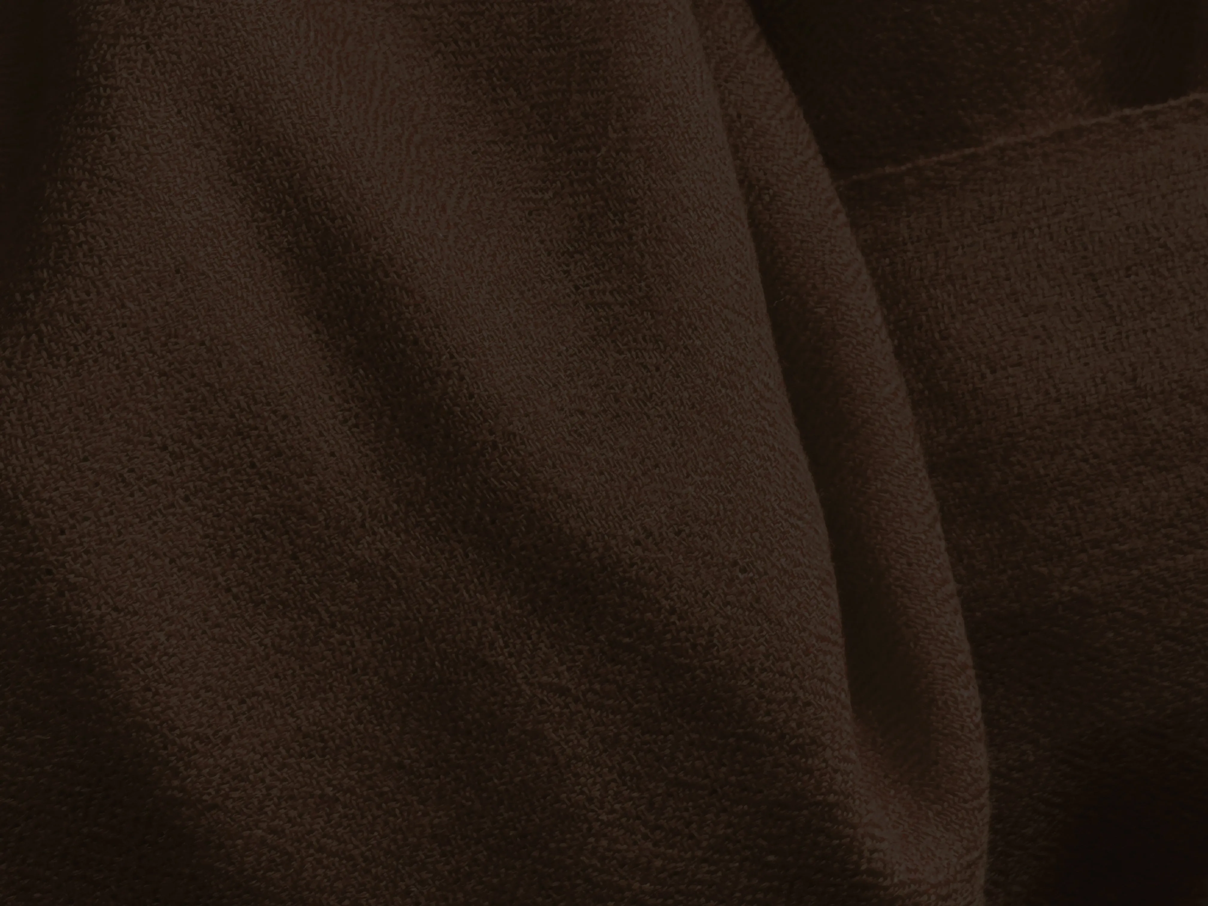 SHUNYATA - Large Merino Wool Shawl - Chocolate Brown