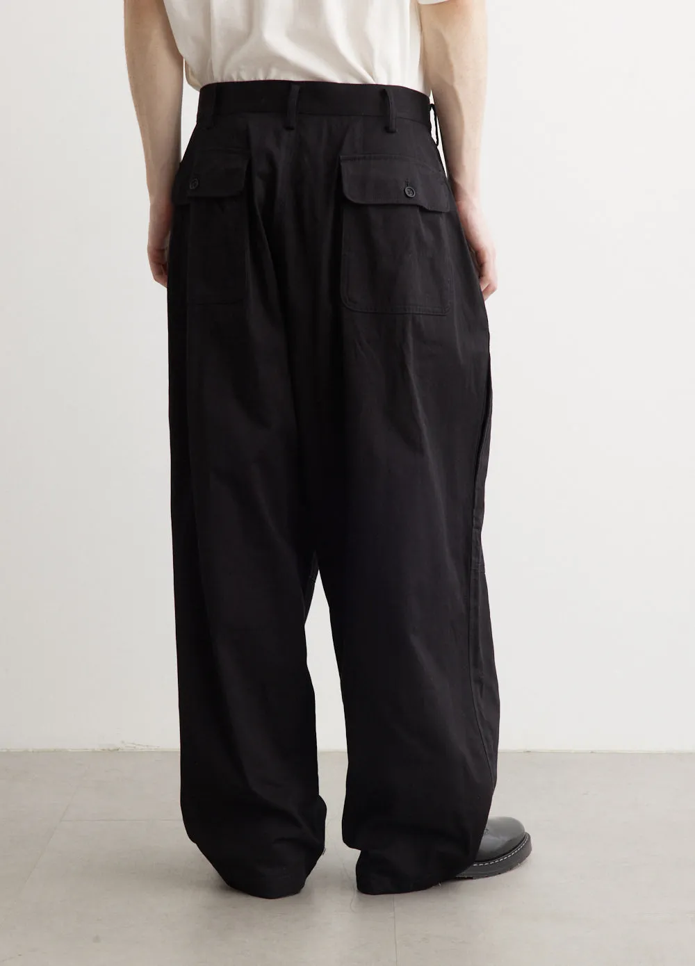 Side Action Pleats Pants