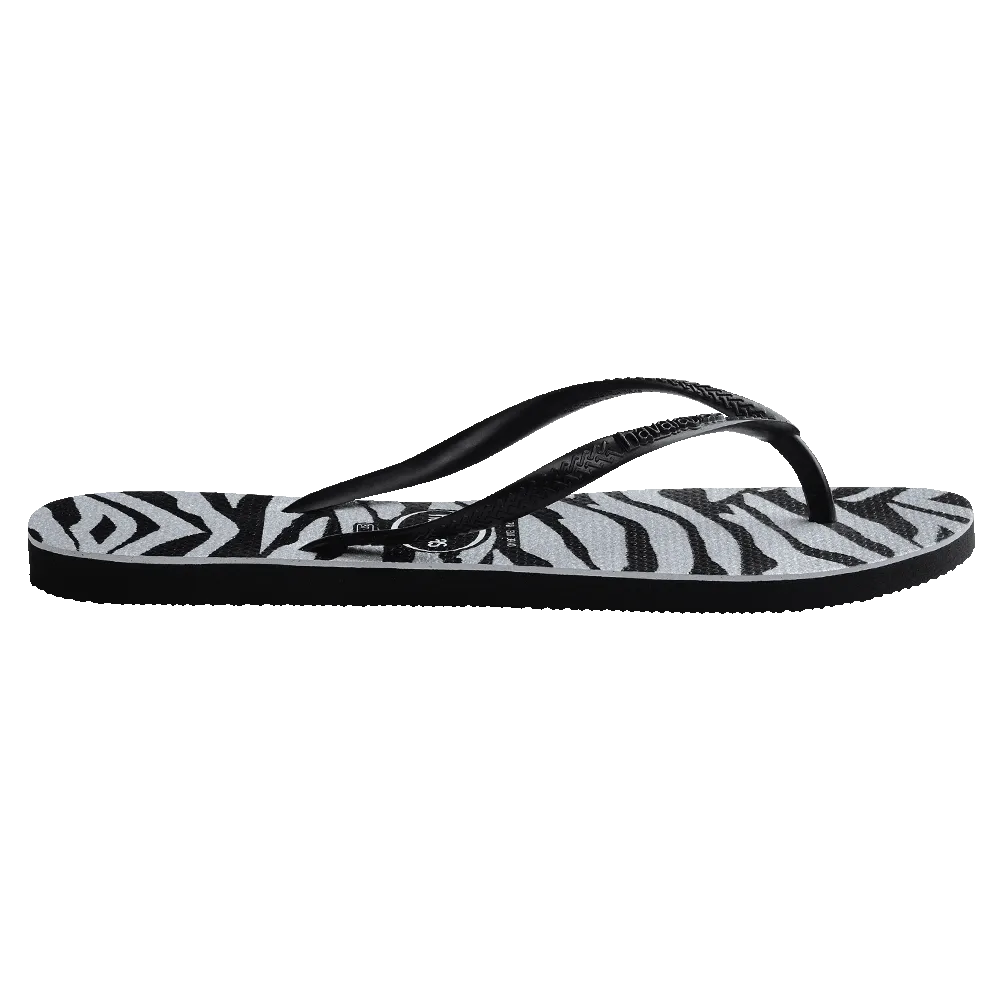 Slim Animals Glitter Flip Flops