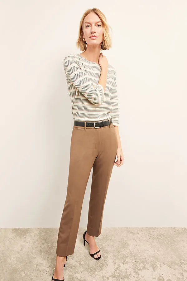 Smith Straight Trouser - Washable Wool Twill :: Camel