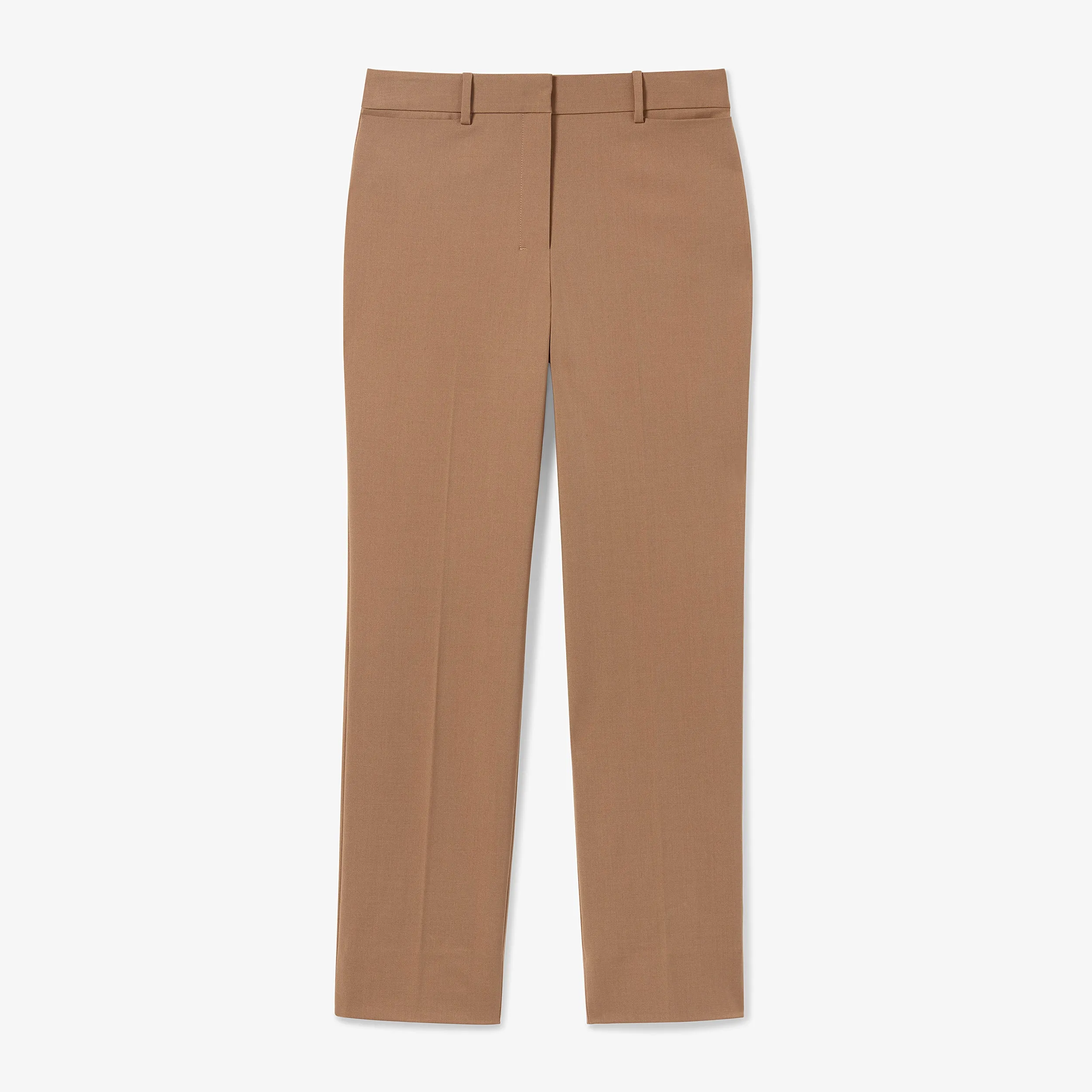 Smith Straight Trouser - Washable Wool Twill :: Camel