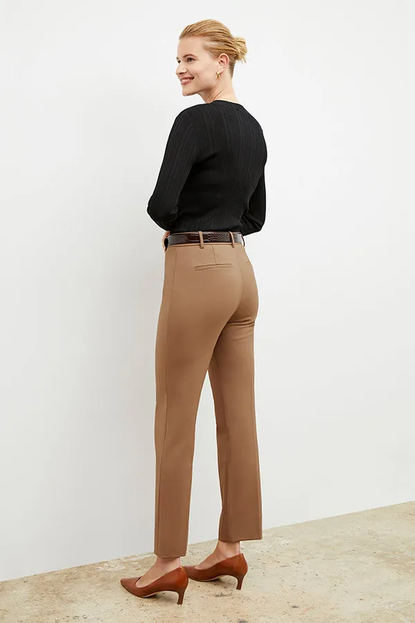 Smith Straight Trouser - Washable Wool Twill :: Camel