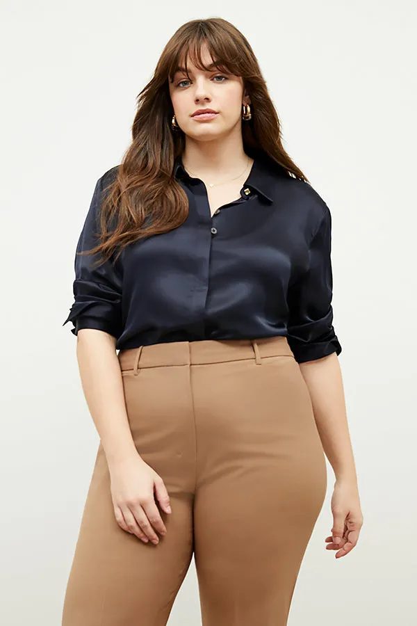 Smith Straight Trouser - Washable Wool Twill :: Camel