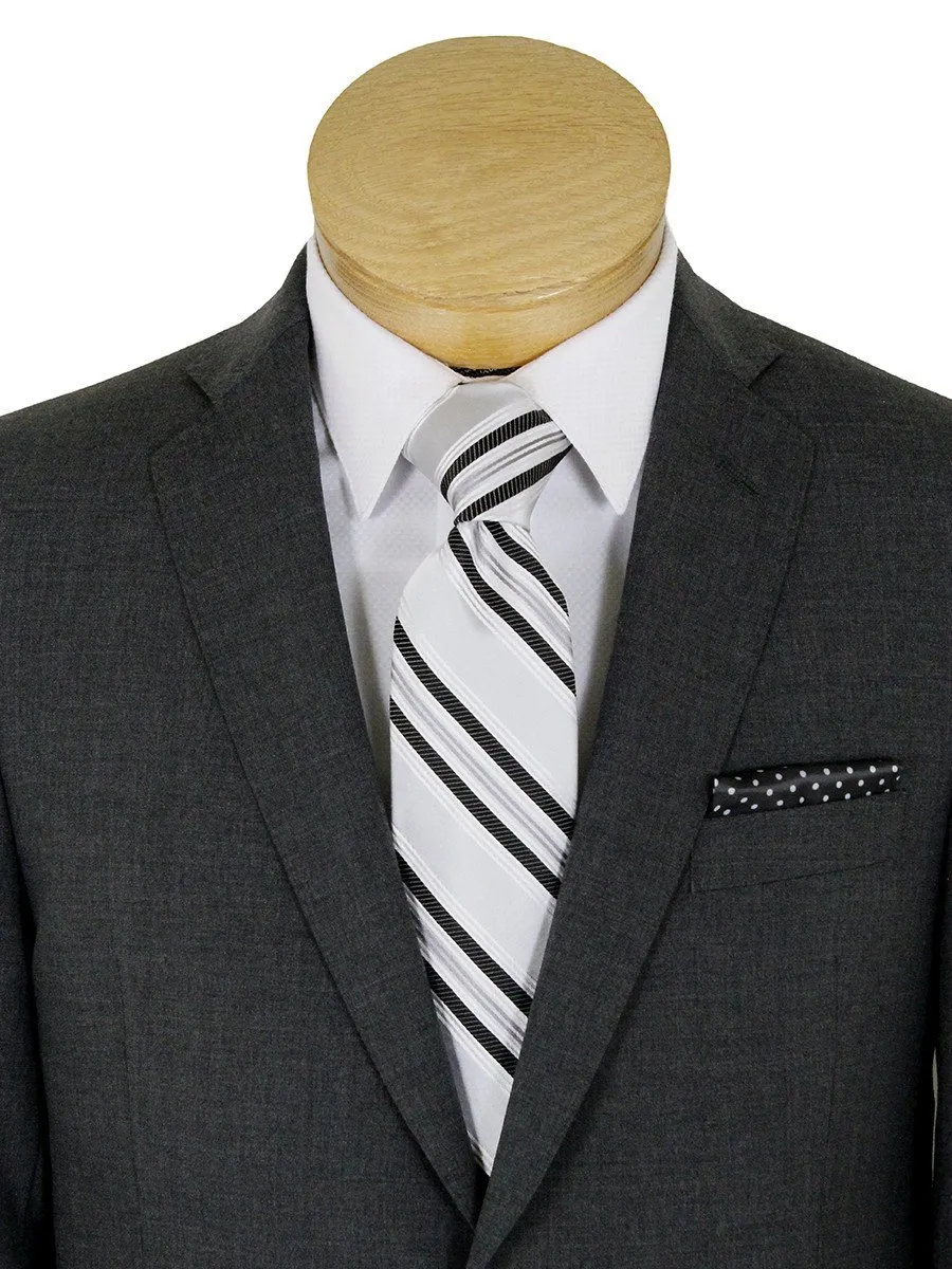 Tallia 23367 52% Wool/ 46% Polyester/ 2% Elastane Boy's Suit - Solid - Gray