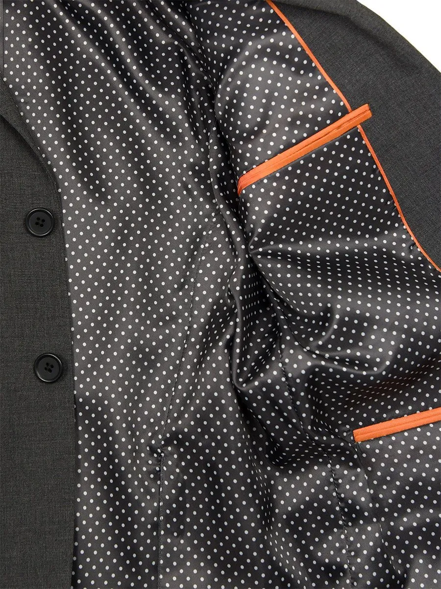Tallia 23367 52% Wool/ 46% Polyester/ 2% Elastane Boy's Suit - Solid - Gray