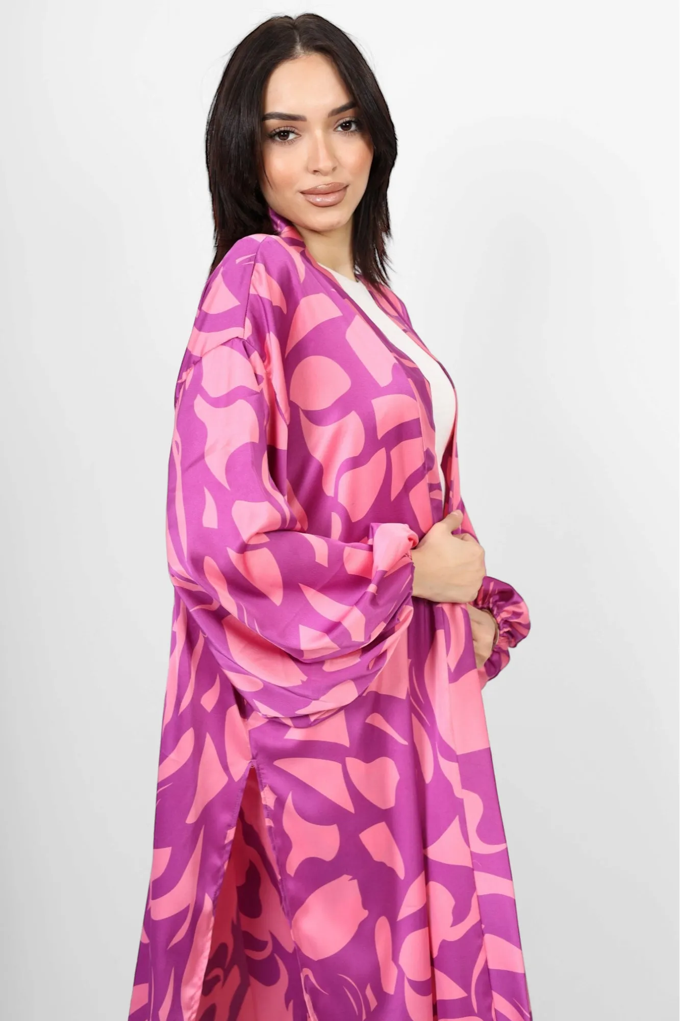 The blossom silk pants - pink