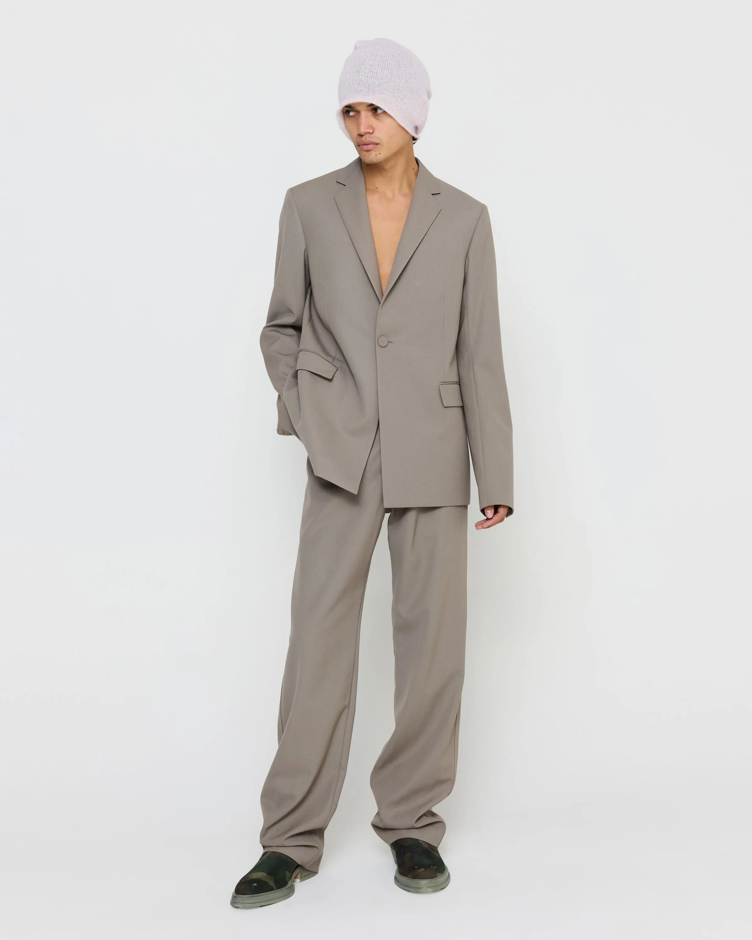 Trouser Pants in Gray