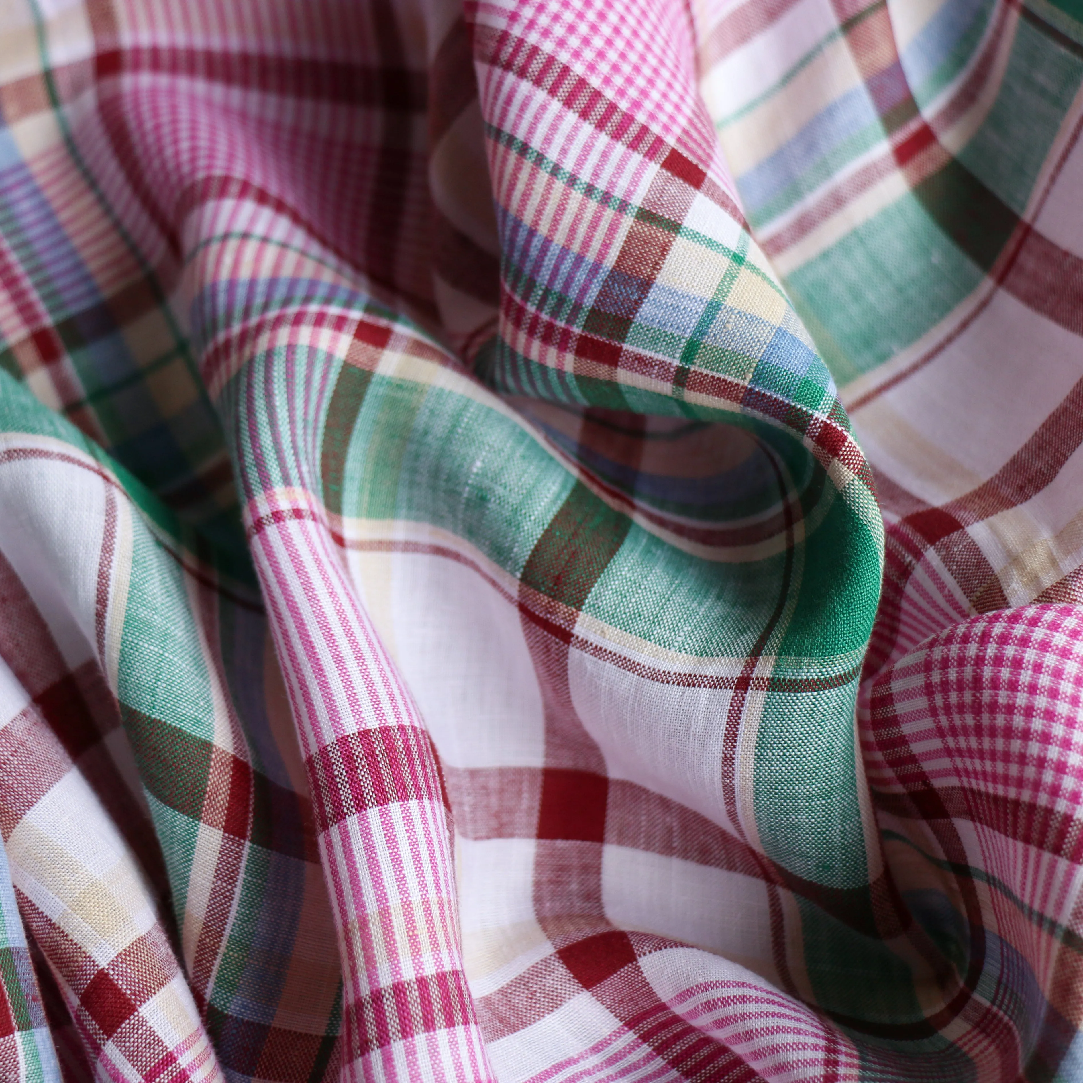 Veneto Check Multi Linen