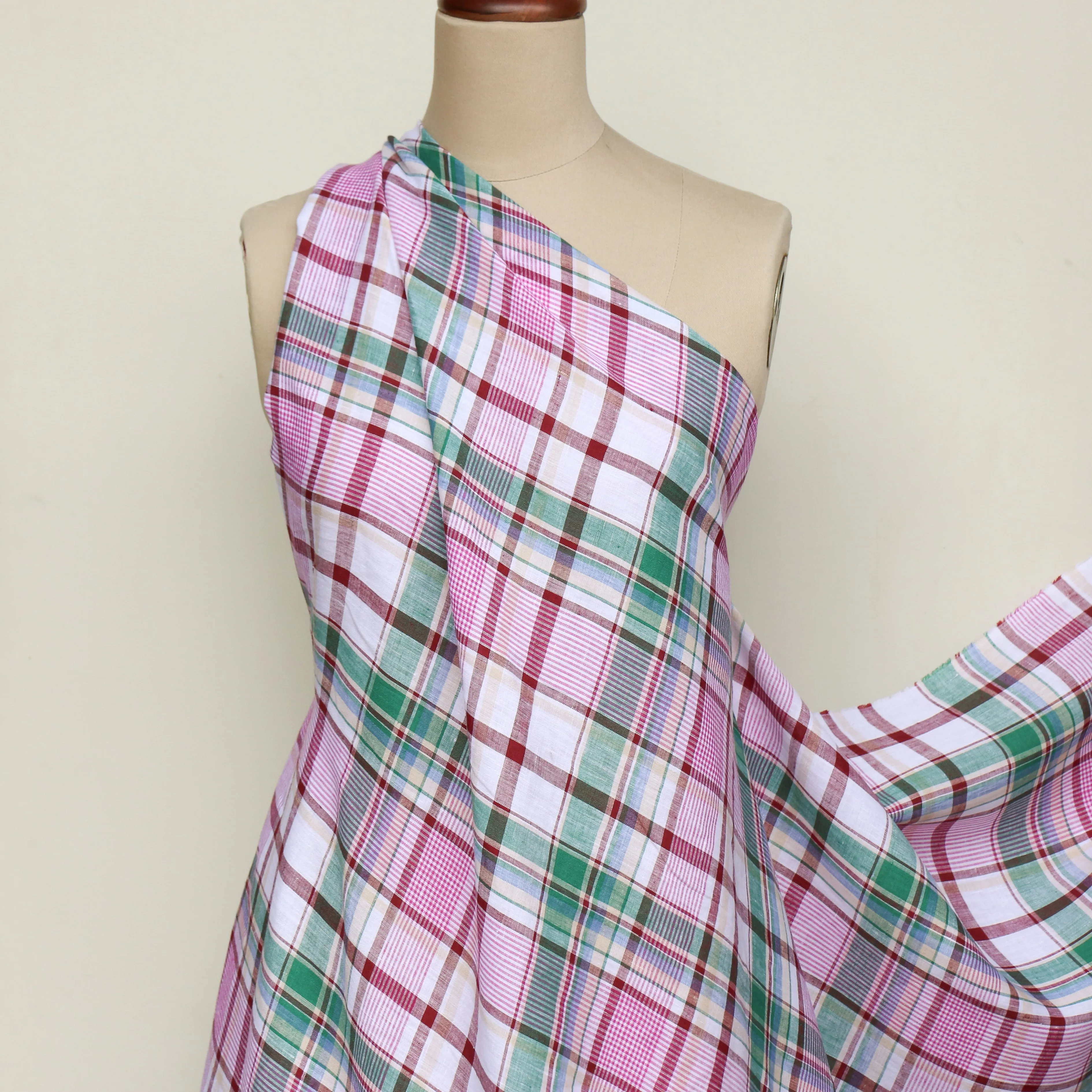 Veneto Check Multi Linen
