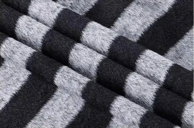 women's set Chic Striped Woolen Vest with Harem Pants Set