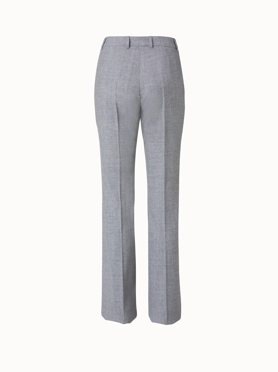 Wool Stretch Flannel Bootcut Pants