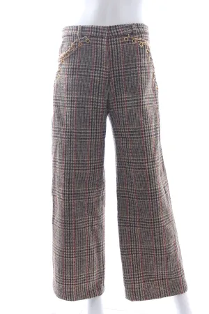 Y/Project Chain-Embellished Prince of Wales Check Wool Trousers