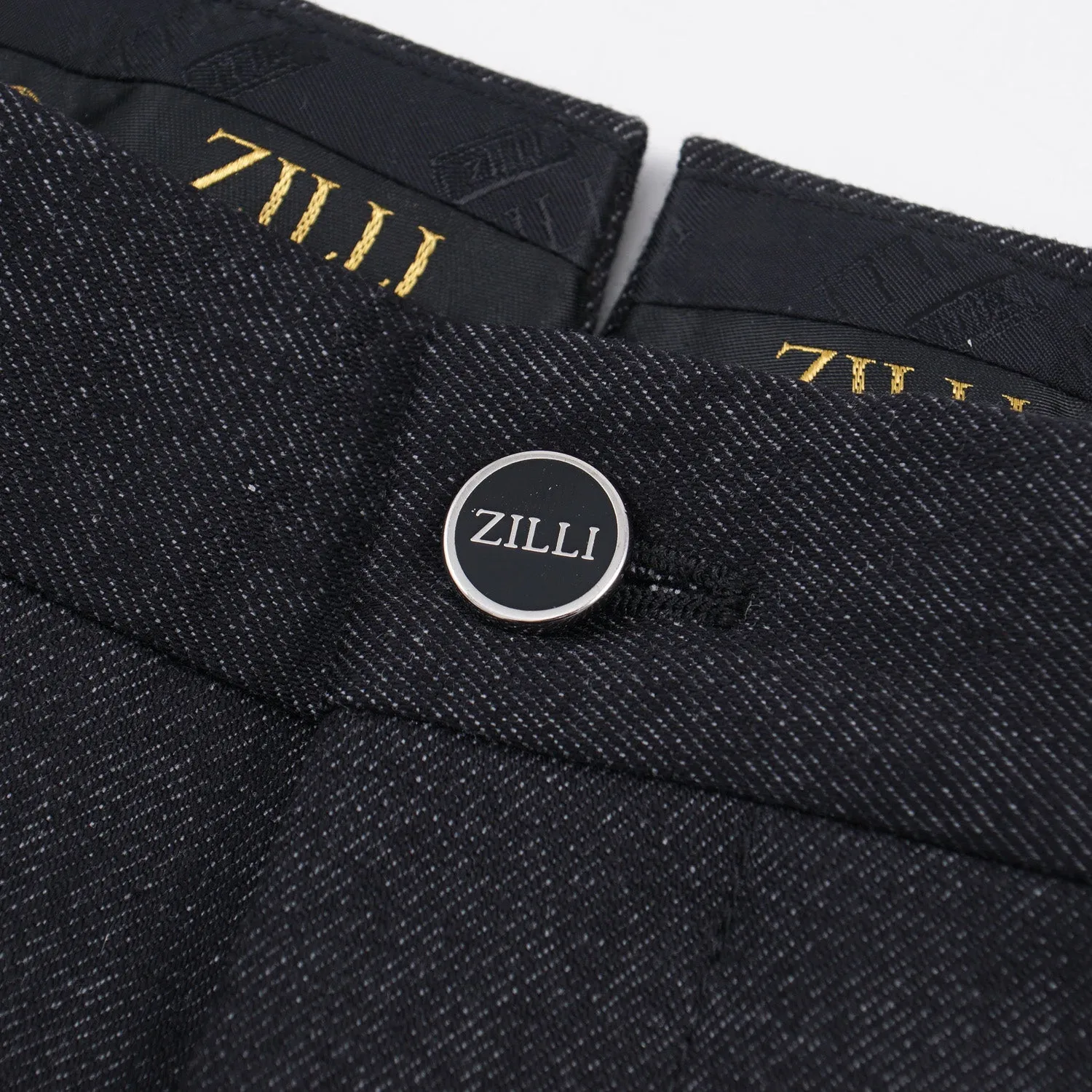 Zilli 'Denim' Twill Wool Pants